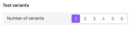specifying the number of treatment groups