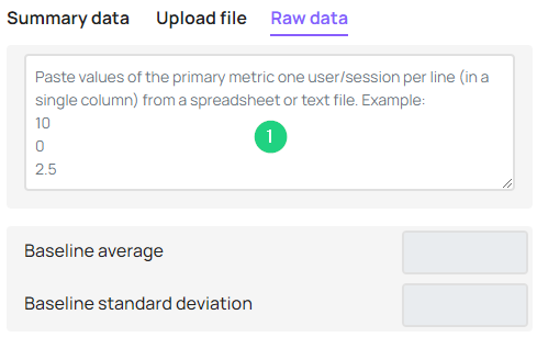 pasting raw data